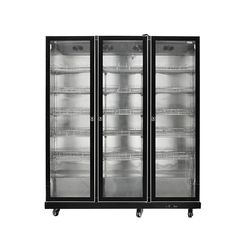 Függőleges hűtött vitrinek üvegajtóval, LC/LD sorozat, ventilációs hűtés - 1/2/3/4 ajtós