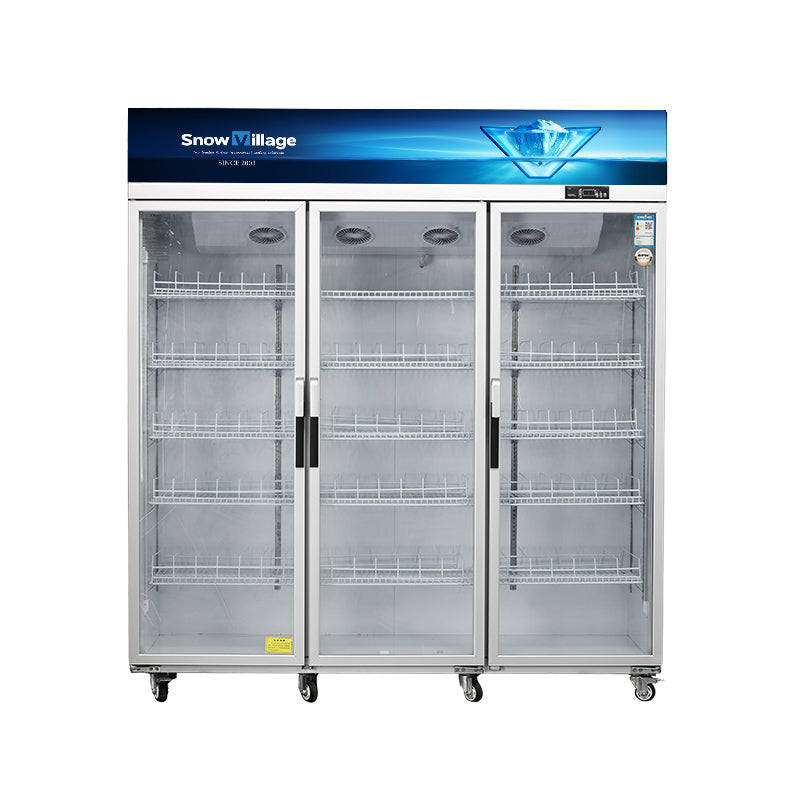Függőleges hűtött vitrinek üvegajtóval, LC/LD sorozat, ventilációs hűtés - 1/2/3/4 ajtós