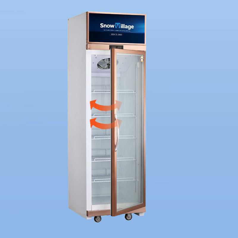 Függőleges hűtött vitrinek üvegajtóval, LC/LD sorozat, ventilációs hűtés - 1/2/3/4 ajtós