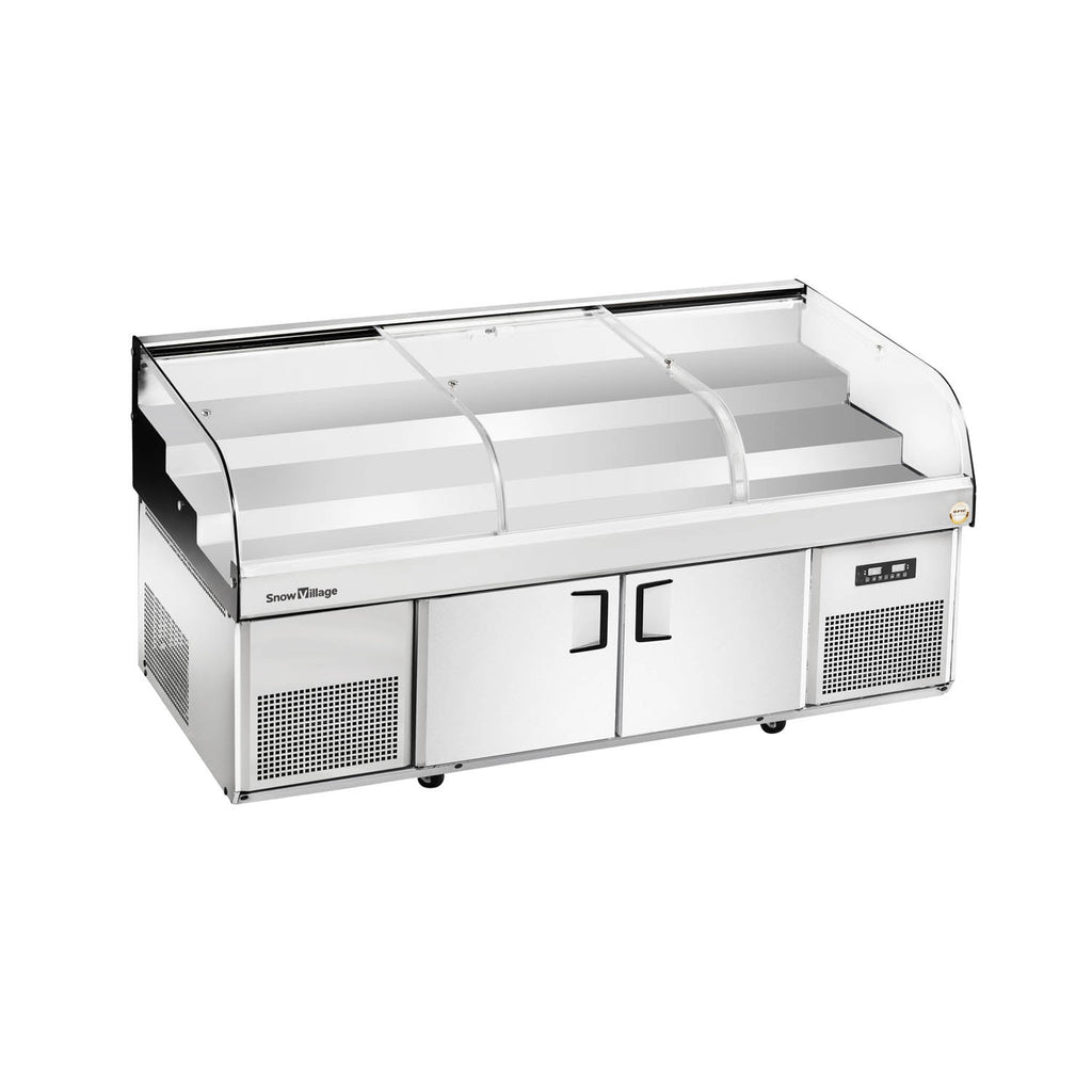 Jégvitrinek BT-B sorozat - B típus (ívelt üveg)