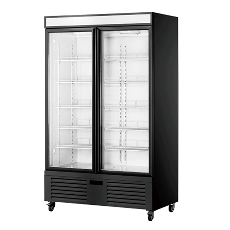LC/LD Prémium függőleges hűtött vitrinek üvegajtóval és ventilációs hűtéssel - 1/2/3 ajtós sorozat