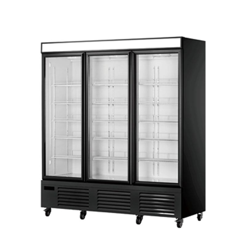 LC/LD Prémium függőleges hűtött vitrinek üvegajtóval és ventilációs hűtéssel - 1/2/3 ajtós sorozat