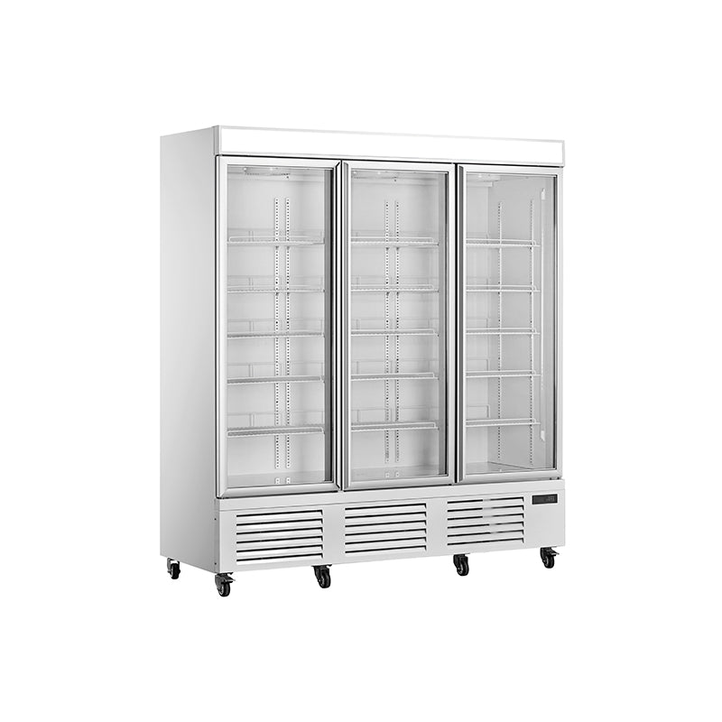 LC/LD Prémium függőleges hűtött vitrinek üvegajtóval és ventilációs hűtéssel - 1/2/3 ajtós sorozat