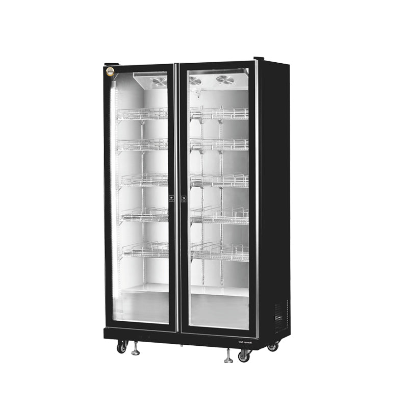Függőleges hűtött vitrinek üvegajtóval, LC/LD sorozat, ventilációs hűtés - 1/2/3/4 ajtós