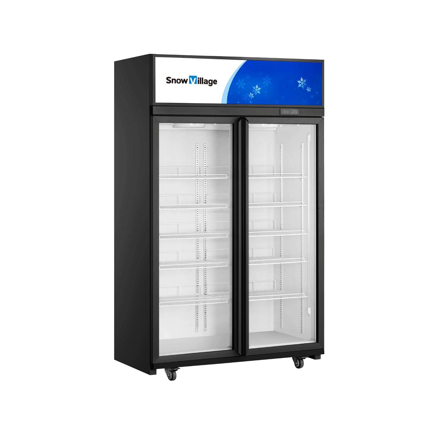Függőleges hűtött vitrinek üvegajtóval, LC/LD sorozat, ventilációs hűtés - 1/2/3/4 ajtós