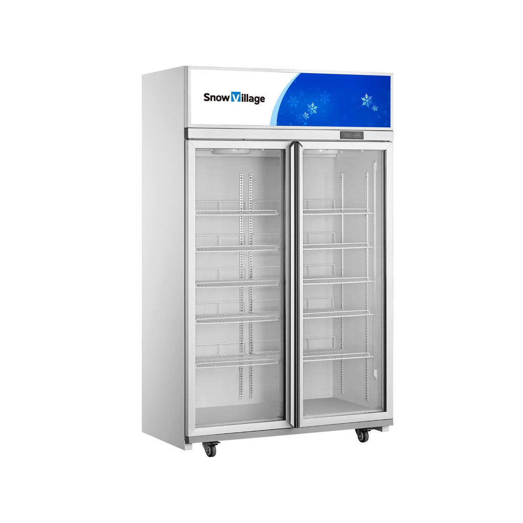 Függőleges hűtött vitrinek üvegajtóval, LC/LD sorozat, ventilációs hűtés - 1/2/3/4 ajtós