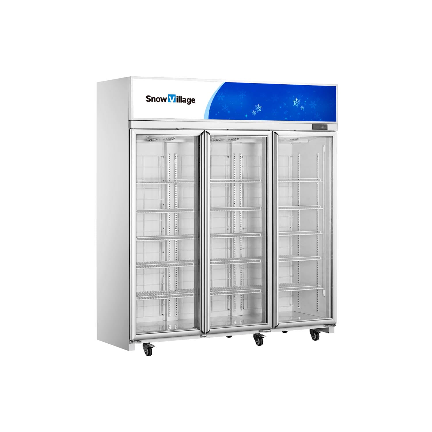 Függőleges hűtött vitrinek üvegajtóval, LC/LD sorozat, ventilációs hűtés - 1/2/3/4 ajtós