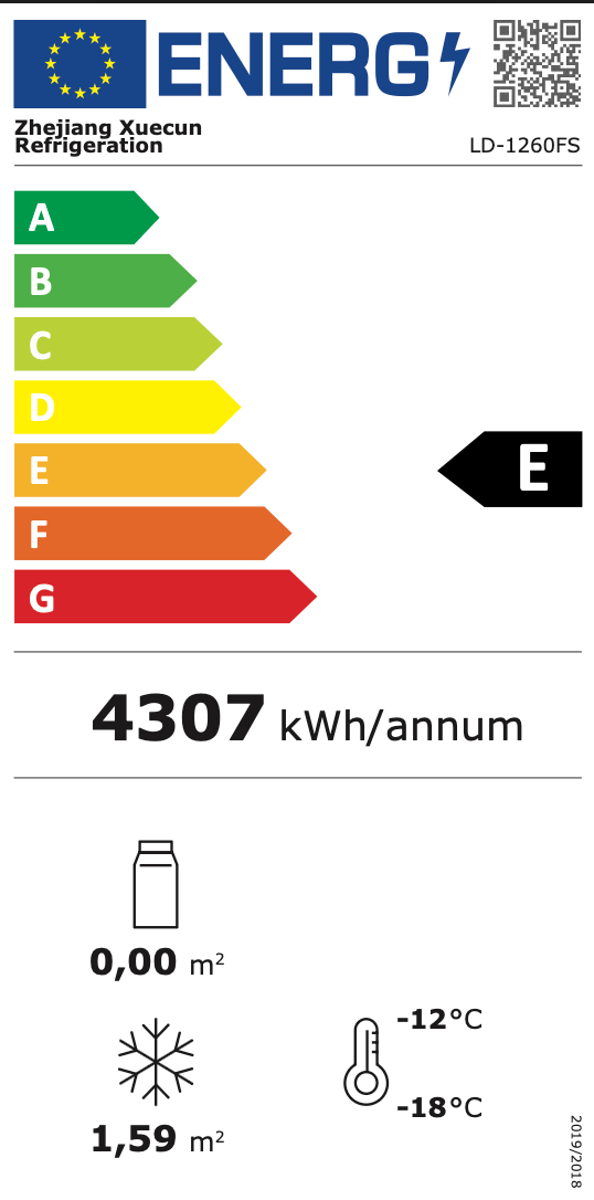 Függőleges hűtött vitrinek üvegajtóval, LC/LD sorozat, ventilációs hűtés - 1/2/3/4 ajtós