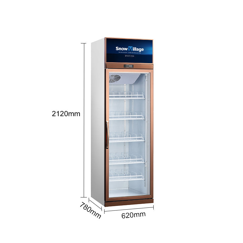 Függőleges hűtött vitrinek üvegajtóval, LC/LD sorozat, ventilációs hűtés - 1/2/3/4 ajtós