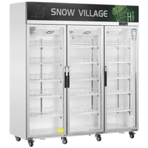 double door mini fridge with freezer for office or dorm with adjustable remove glass shelves